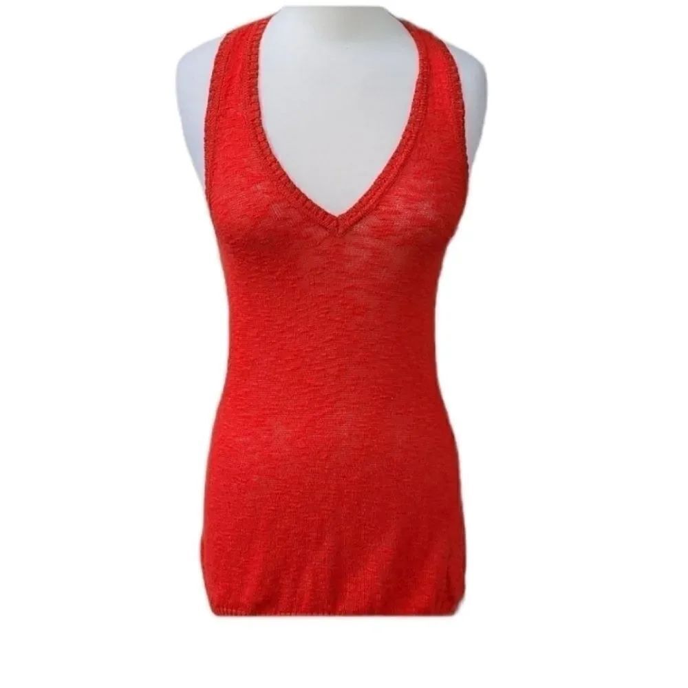 Cache orange halter top size S - Picture 2 of 5
